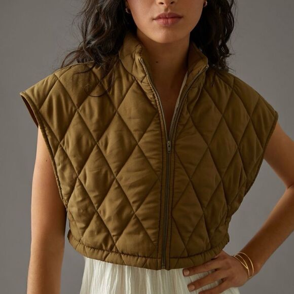Anthropologie | Hutch The Linden Puffer Vest | Size: Medium | Color: Olive - Picture 3 of 5